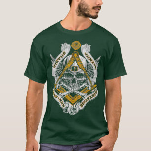 T-shirt Crâne masonique Mens Virtus Junxit Mors Non Cadea