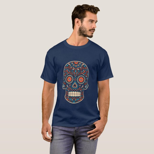 T-shirt Crâne mexicain (Devant entier)