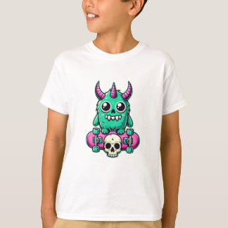 T-shirt Crâne Monster Kawaii