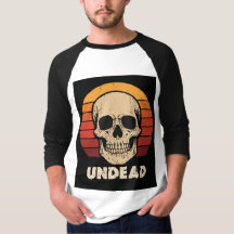 T-shirt crâne mort-vivant d'Halloween