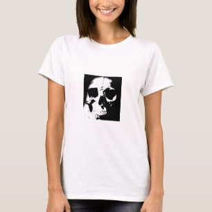 T-shirt Crâne noir et blanc