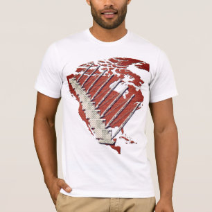 T-SHIRT CRANE OPERATOR DIAMOND PLAQUE CRANE BRICK US MAP