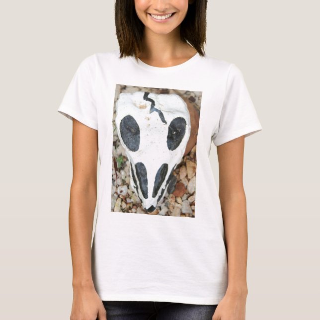 T-shirt crâne peint (Devant)