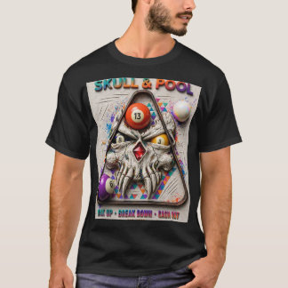 T-shirt Crâne & Piscine — Empilez Cassez Empochez