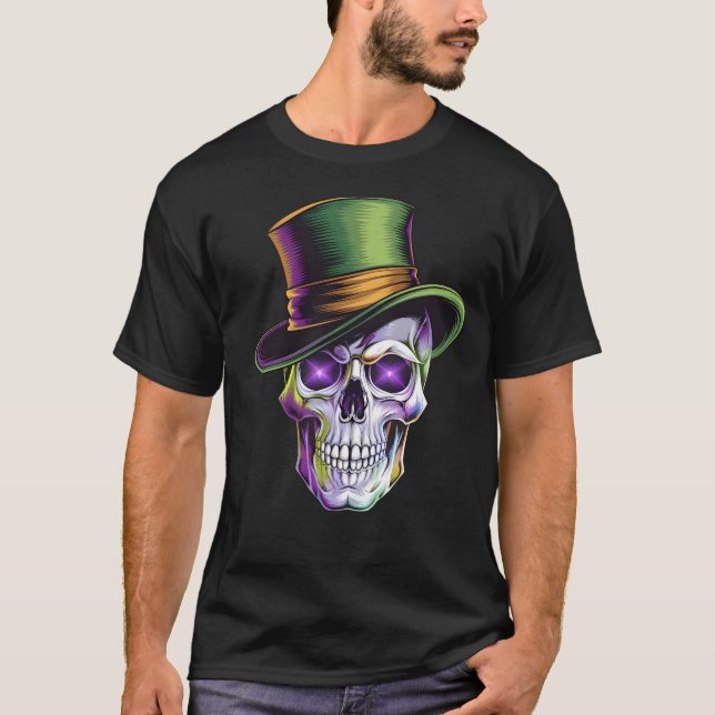 T-shirt Crâne psychédélique (Devant)