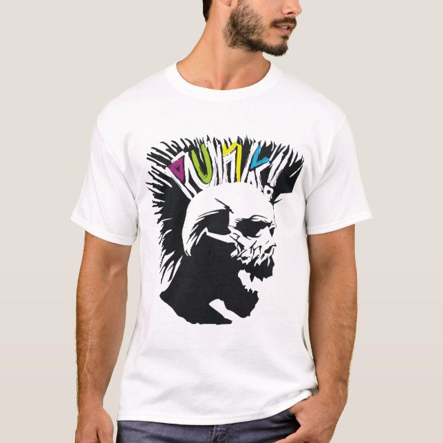 T-shirt Crâne punk (Devant)
