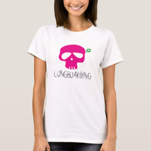 T-SHIRT CRÂNE ROSE DE LONGBOARD