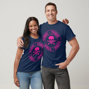 T-shirt crâne rose toxique
