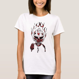 T-shirt crâne rouge