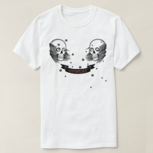 T-shirt crâne samouraï et fleurs de cerisier