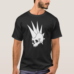 T-shirt Crâne sans mâchoire punk personnalisable Version 2