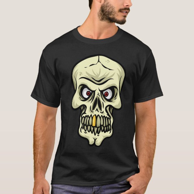 T-shirt Crâne sauvage (Devant)