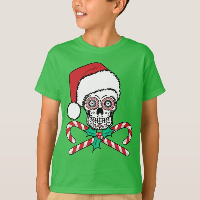 T-shirt Crâne sucre Père Noël (Devant)
