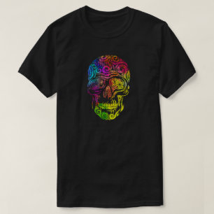 T-shirt Crâne tourbillonnant (couleur)