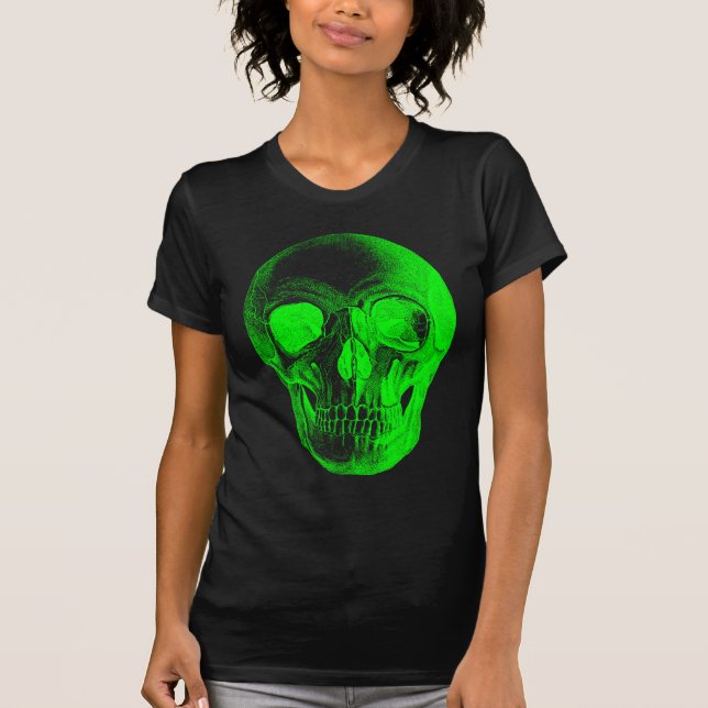 T-shirt crâne vert (Devant)