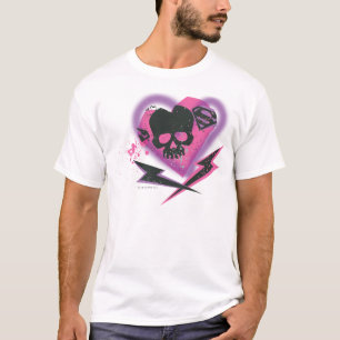 T-shirt Crânes et foudre de Supergirl