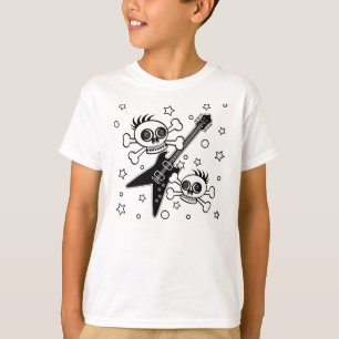 T-shirt Crânes métalliques lourds
