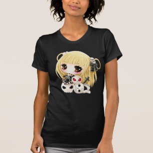 T-shirt Crânes mignons de fille et de kawaii de chibi