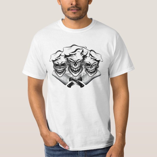 T-shirt Crânes riants de chef (Devant)