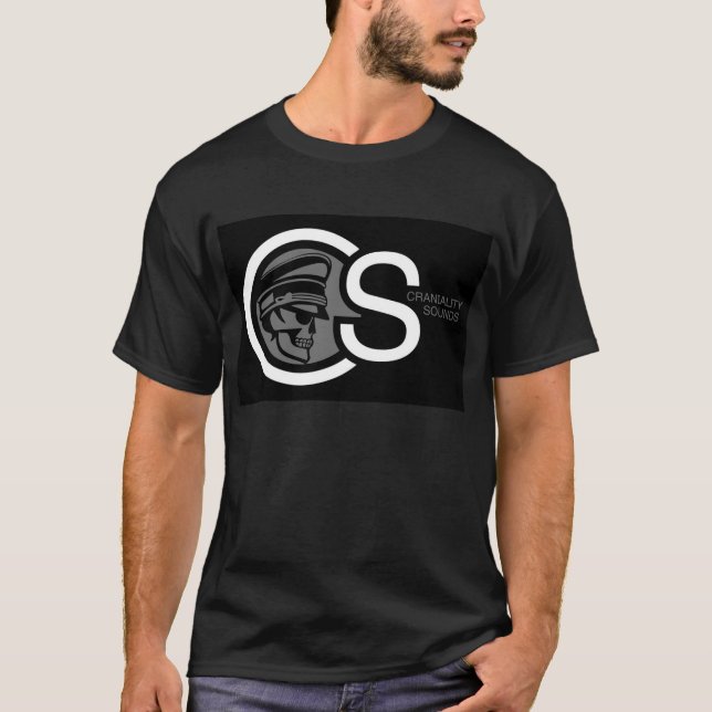 T-shirt Craniality Sonne Black Tee (Devant)