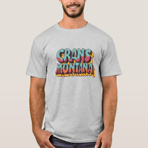 T-shirt Crans-Montana : Le bijou alpin de Suisse
