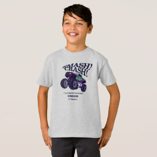 T-shirt Crash Smash - Moderne Purple Monster Camion Annive