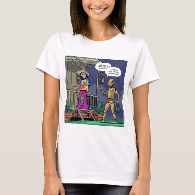T-shirt Crash Test Hippie Funny (Devant)