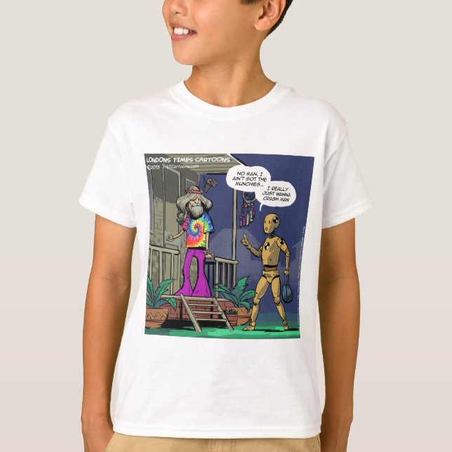 T-shirt Crash Test Hippie Funny (Devant)