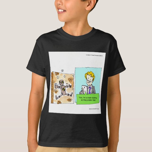 T-shirt Crash Texte idiot drôle (Devant)