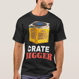 T-shirt Crate    DiggerVinyl Record pour hommes et femmes