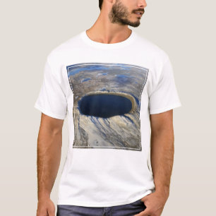 T-shirt Cratère aérienne Pingualuit, Québec, Canada.