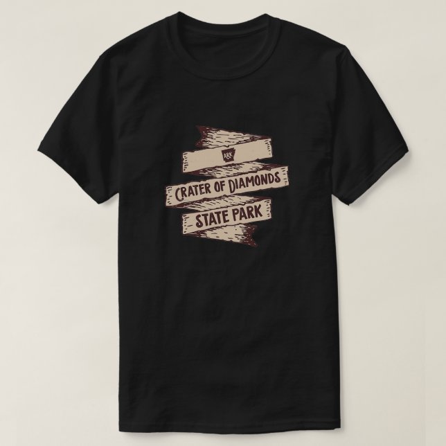 T-shirt Cratère de Diamonds State Park Arkansas State Park (Design devant)