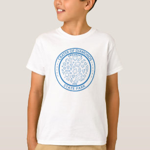 T-shirt Cratère du Parc d'État des Diamants Badge de l'Ark