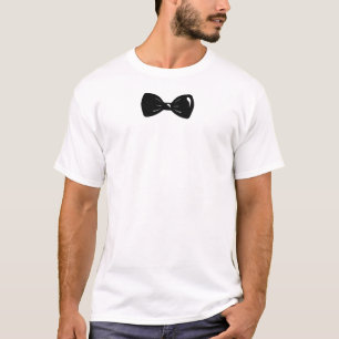 T-shirt Cravate d'arc noire