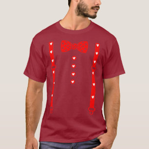 T-shirt Cravate de la cordes de coeur Suspendants Valentin