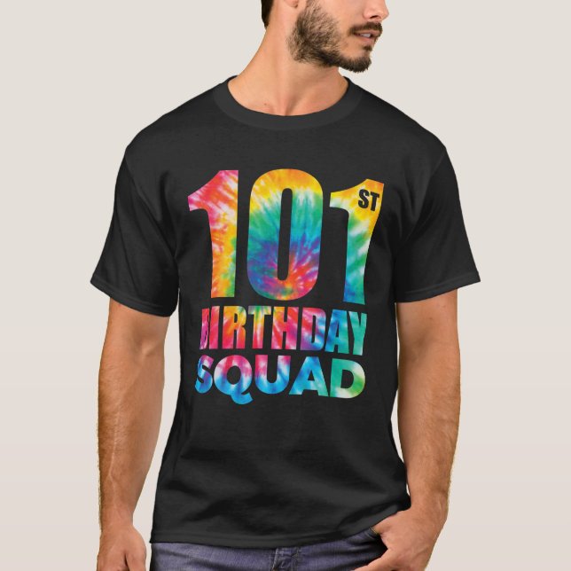 T-shirt Cravate-Dye 101E Escouade Anniversaire 101 Ans Ann (Devant)