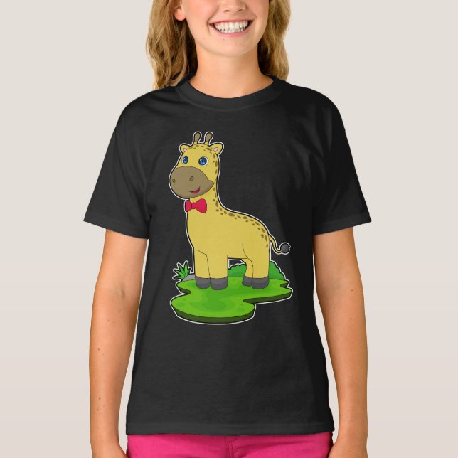T-shirt Cravate Giraffe Bow (Devant)