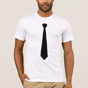 T-shirt Cravate noire