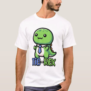 T-shirt Cravate Rex ! Cravate mignonne portant un jeu de d