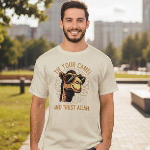T-shirt Cravate ton chameau et fais confiance à Allah