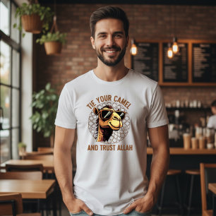 T-shirt Cravate ton chameau et fais confiance à Allah