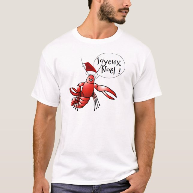 T-shirt Crawdad de Père Noël (jabots de Père Noël) (Devant)