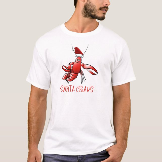 T-shirt Crawdad de Père Noël (jabots de Père Noël) (Devant)