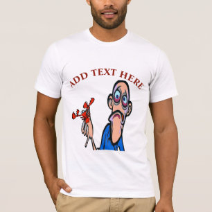T-shirt Crawfisg Cartoon, ajouter le texte Adulte Apron