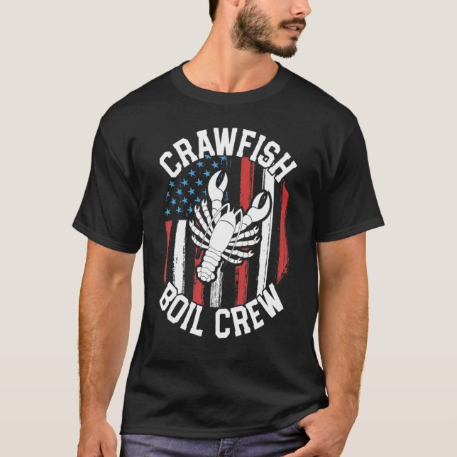 T-shirt Crawfish Boil Crew Cajun For Men Mardi Gras (Devant)
