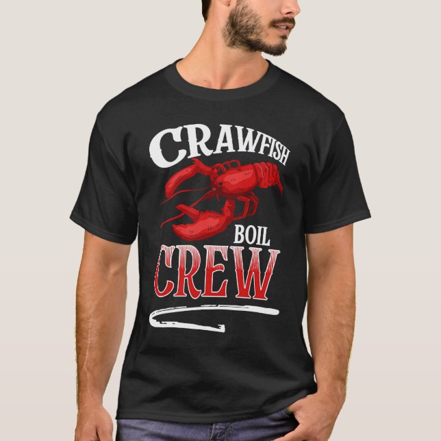 T-shirt Crawfish Boil Crew Crayfish (Devant)