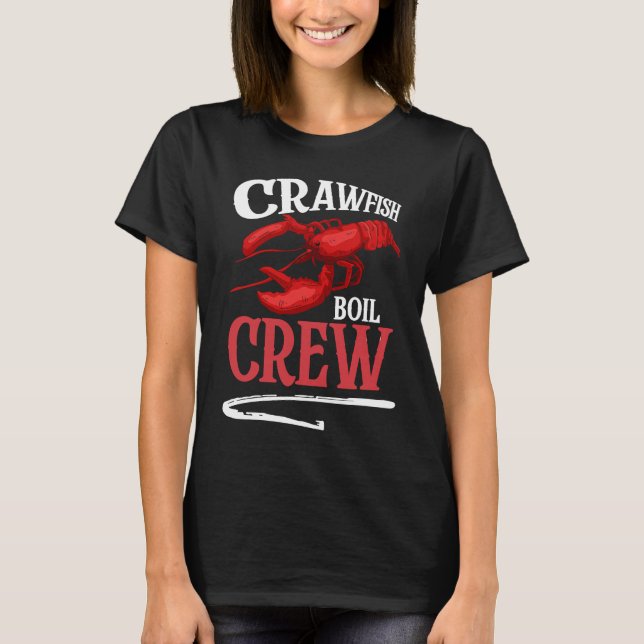 T-shirt Crawfish Boil Crew Crayfish  2 (Devant)
