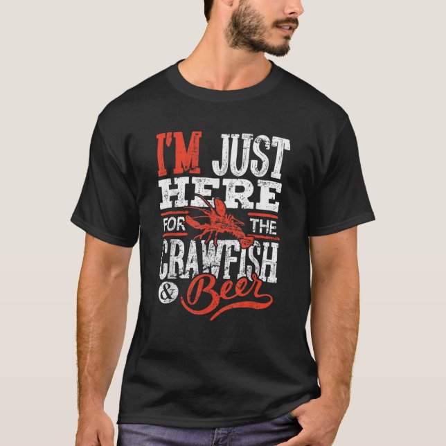 T-shirt Crawfish Boil Shirt Cajun Party Juste ici pour Cra (Devant)