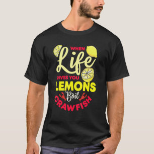 T-shirt Crawfish Écris Citron ébullition Fooh Fruits de me