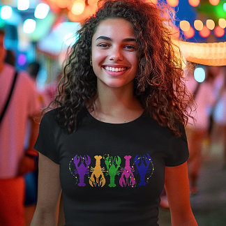 T-shirt Crawfish et perles colorées